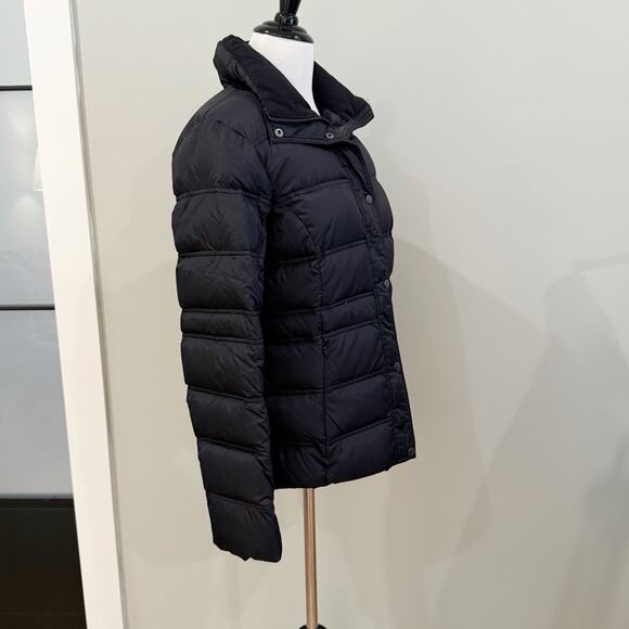Lands End Women’s Size Small 6-8 Down Puffer Jacket Black Short Coat - Picture 5 of 13